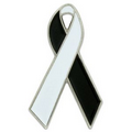 Red and White Awareness Ribbon Pin